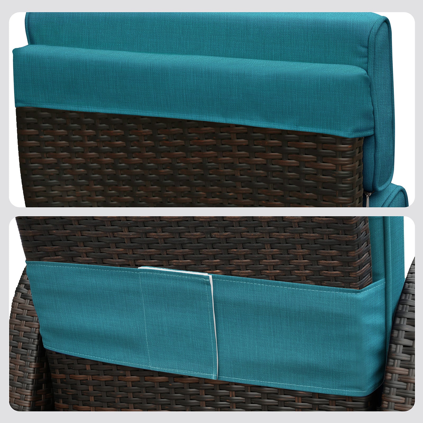 New High Back Chair Cushion for Functional Chairs – Waterproof & UV-Resistant