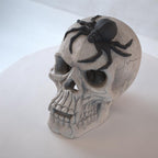 Demon Skull Halloween Decoration, Fire Pit Skull Gas Log for Indoor or Outdoor Fireplaces Campfire