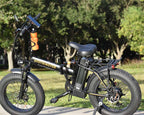 Folding Electric Bike 500W Motor / Beach Snow Bicycle 20" Fat Tire with 36V 13Ah Removable Li-Battery