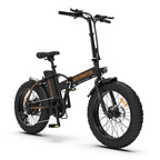Folding Electric Bike 500W Motor / Beach Snow Bicycle 20" Fat Tire with 36V 13Ah Removable Li-Battery