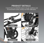 Folding Electric Bike 500W Motor / Beach Snow Bicycle 20" Fat Tire with 36V 13Ah Removable Li-Battery