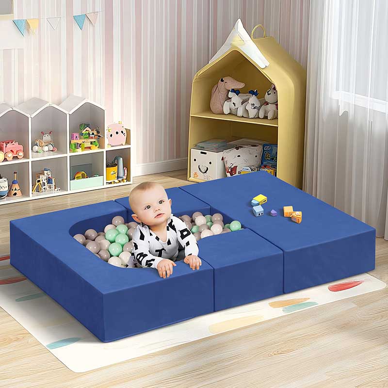 【Clearance Sale】Kids Couch Sofa, 4 Pcs Modular Toddler Couch, Freely Removable Kids Chair Sofa for Playing, Creativity, Sleeping for Playroom, Bedroom Furniture