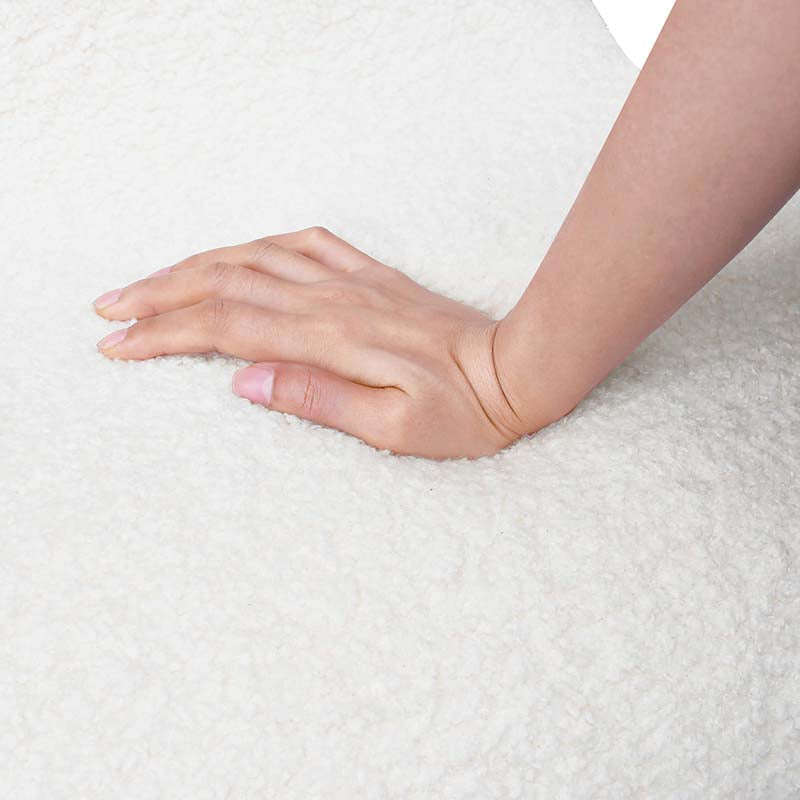 【Clearance Sale】Kids Love Shape Sofa Chair with Removable Love-Shape Footrest for Grils and Boys, Dutch Velvet, Beige