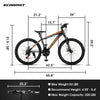 Mountain Bike for Men & Women / Aluminium Frame Bicycle Shimano 21-Speed with Dual Disc Brake