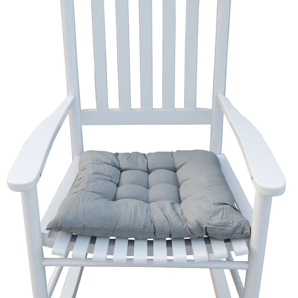 Wooden Porch Rocking Chair with Wide Arms, No Cushions for Patio or Living Room