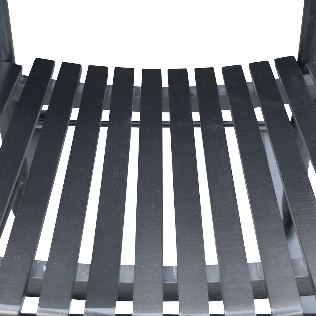 Wooden Porch Rocking Chair with Wide Arms, No Cushions for Patio or Living Room