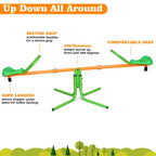 Outdoor Kids Swivel Seesaw / Home Playground Equipment Spinning Teeter Totter / Rotation Toy Set for Backyard