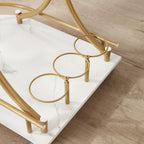 2-Tier Wine Bar Cart / Rolling Bar Drink Serving Cart with Handle, Wine Rack and Glass Holder for Kitchen, Club, Living Room, Bar, Restaurant