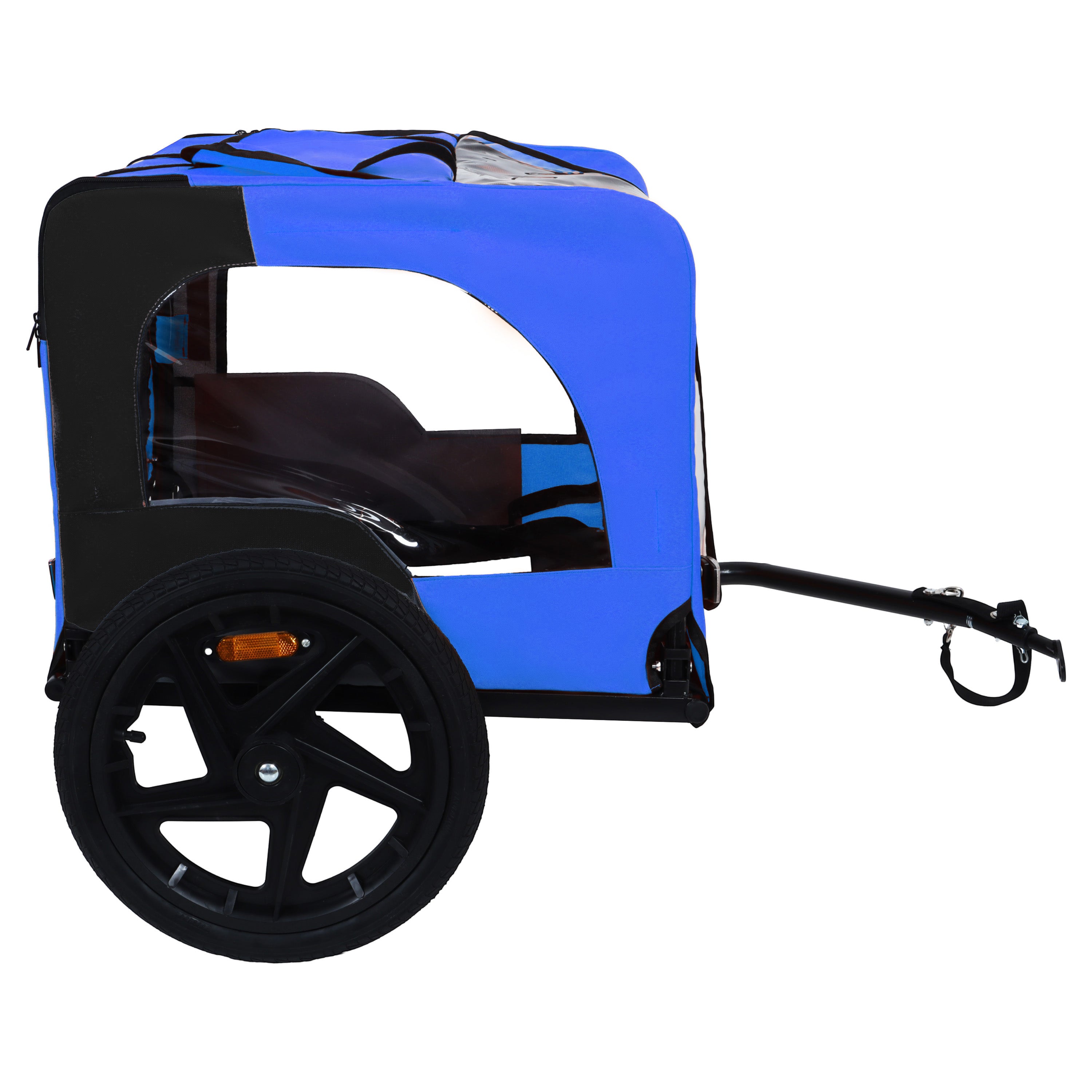 Pet Bike Trailer Dog Cart for Bicycle,Suitable for Small and Medium Pets, Easy Folding Cart Frame, Quick Release Wheel, Non-Slip Floor, Internal Leash