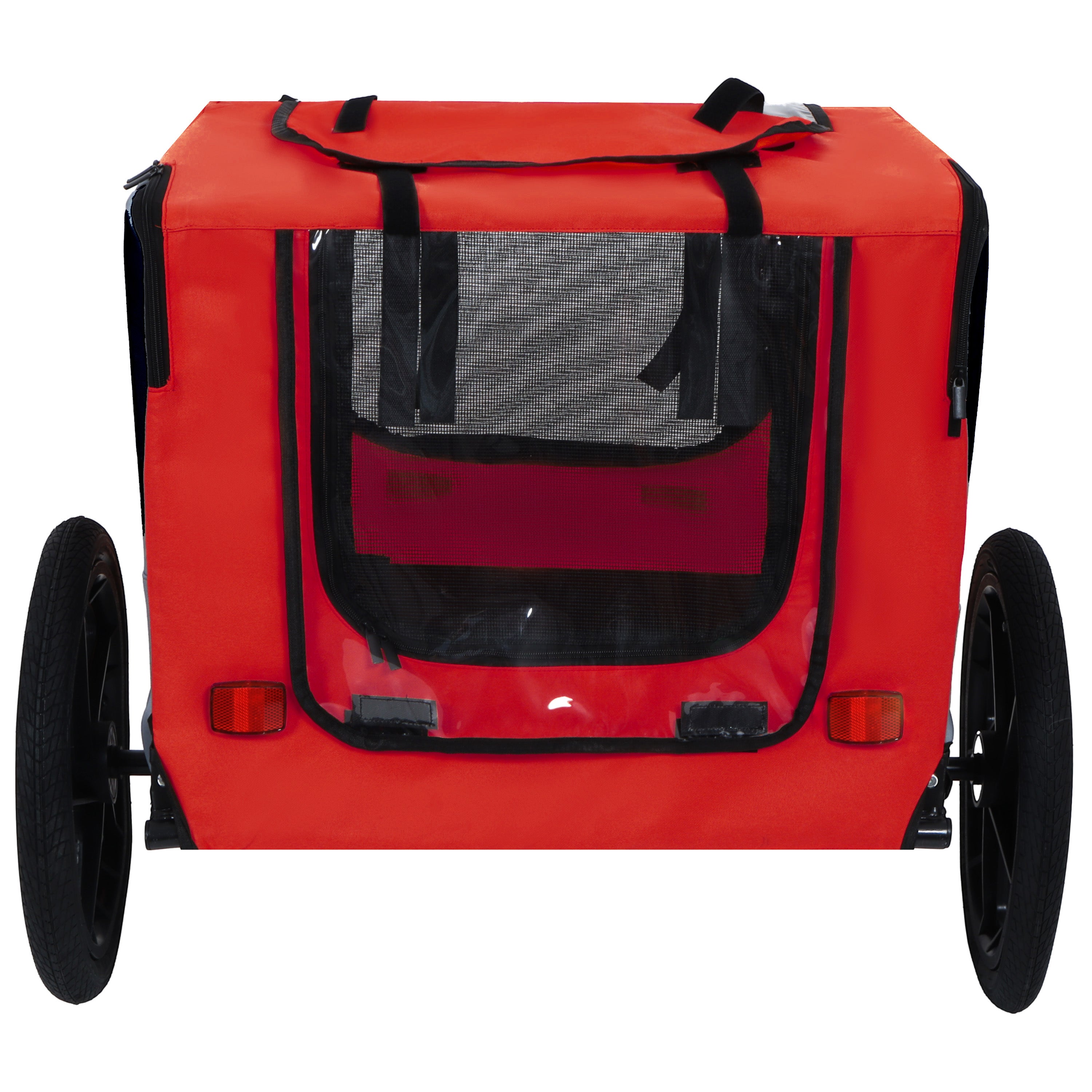 Pet Bike Trailer Dog Cart for Bicycle,Suitable for Small and Medium Pets, Easy Folding Cart Frame, Quick Release Wheel, Non-Slip Floor, Internal Leash