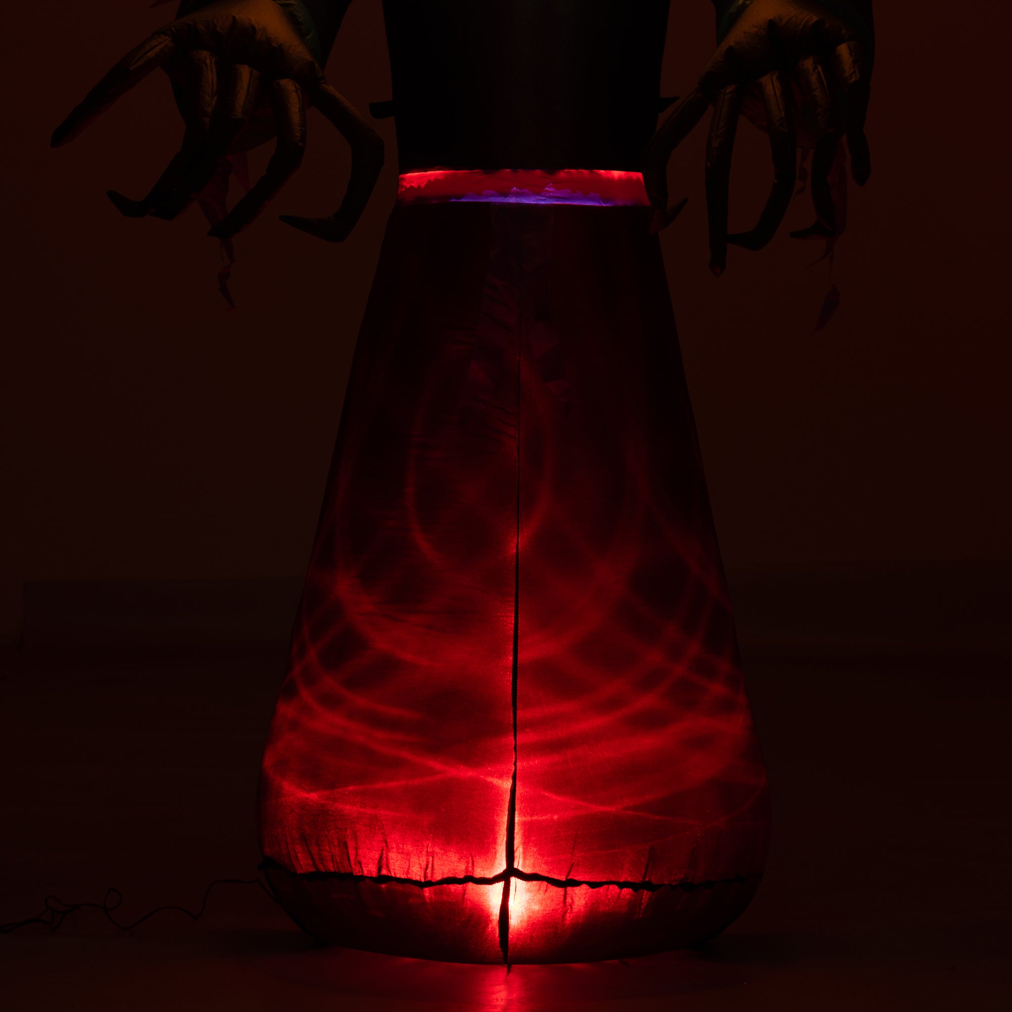 HOMCOM 7' Halloween Inflatable Outdoor Decoration Reaper Ghost Pumpkin, Blow Up LED Yard Decor for Garden, Lawn, Party, Holiday, Waterproof