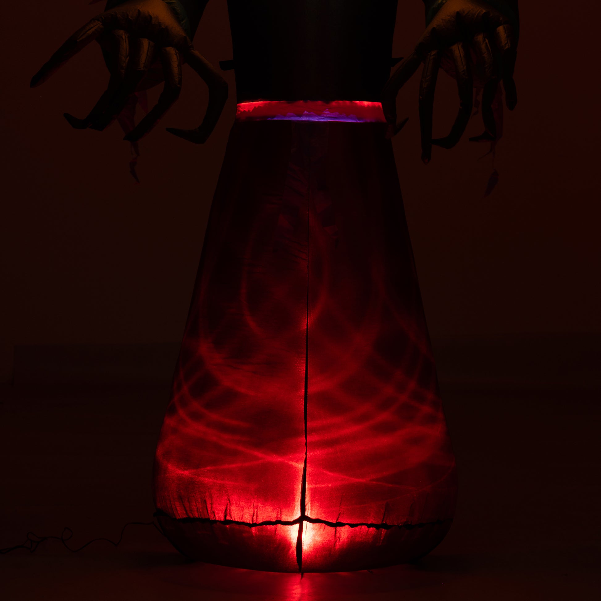 HOMCOM 7' Halloween Inflatable Outdoor Decoration Reaper Ghost Pumpkin, Blow Up LED Yard Decor for Garden, Lawn, Party, Holiday, Waterproof