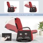 Arttoreal Outdoor Swivel Rattan Lounge Chair, 42.2 inches high,  – Indoor/Outdoor Recliner with Side Table