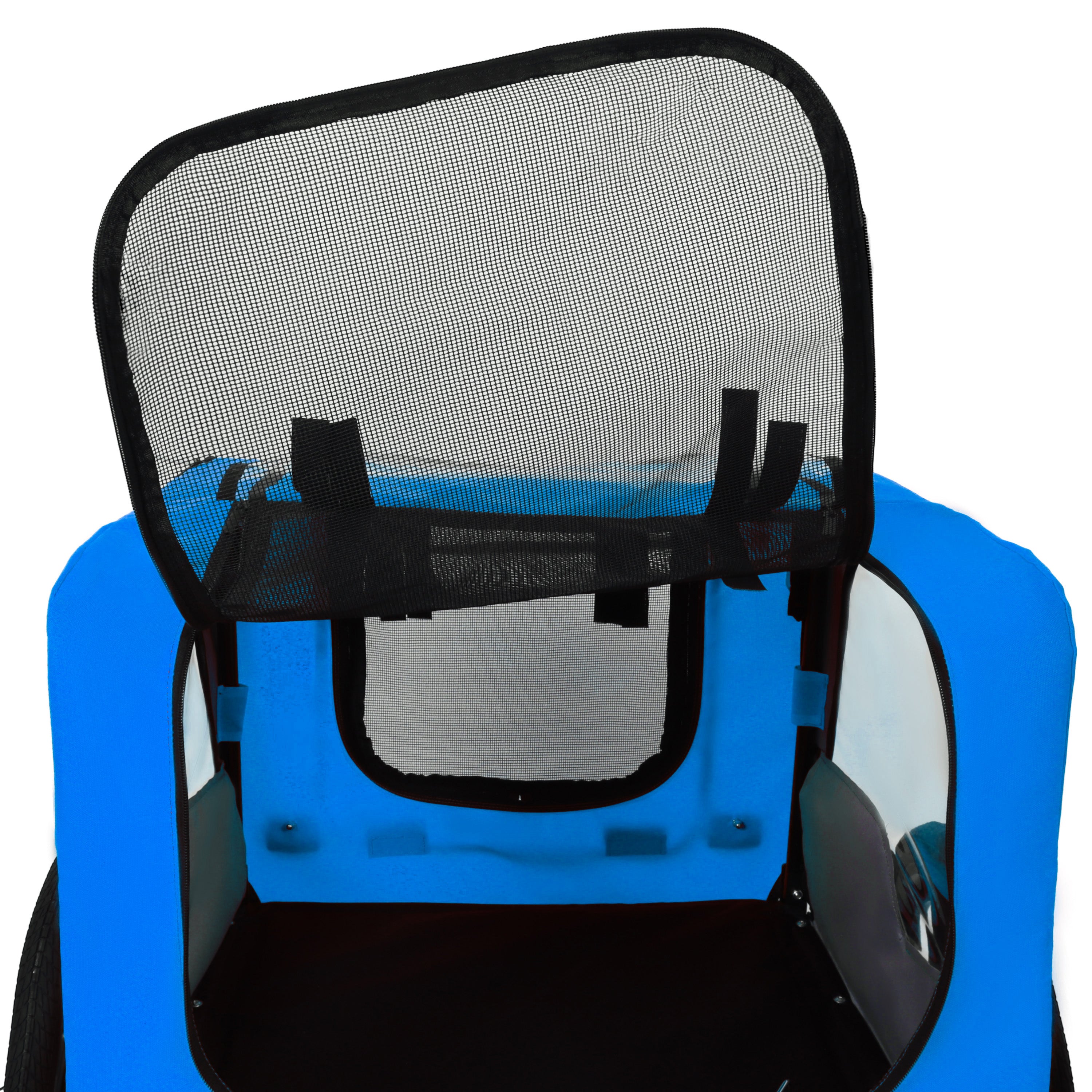 Pet Bike Trailer Dog Cart for Bicycle,Suitable for Small and Medium Pets, Easy Folding Cart Frame, Quick Release Wheel, Non-Slip Floor, Internal Leash