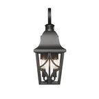 2 Pack Outdoor Wall Light Fixtures, Waterproof Exterior Wall Light Porch Light, Matte Black Outdoor Wall Light with Clear Glass, Outdoor Wall Light for House, Garage, Front Door