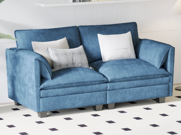 74.27'' Loveseat Sofa, 2 Seater Comfy Couch,Mid Century Modern Designed for Small Spaces, Apartment, Bedroom, Dorm, Office