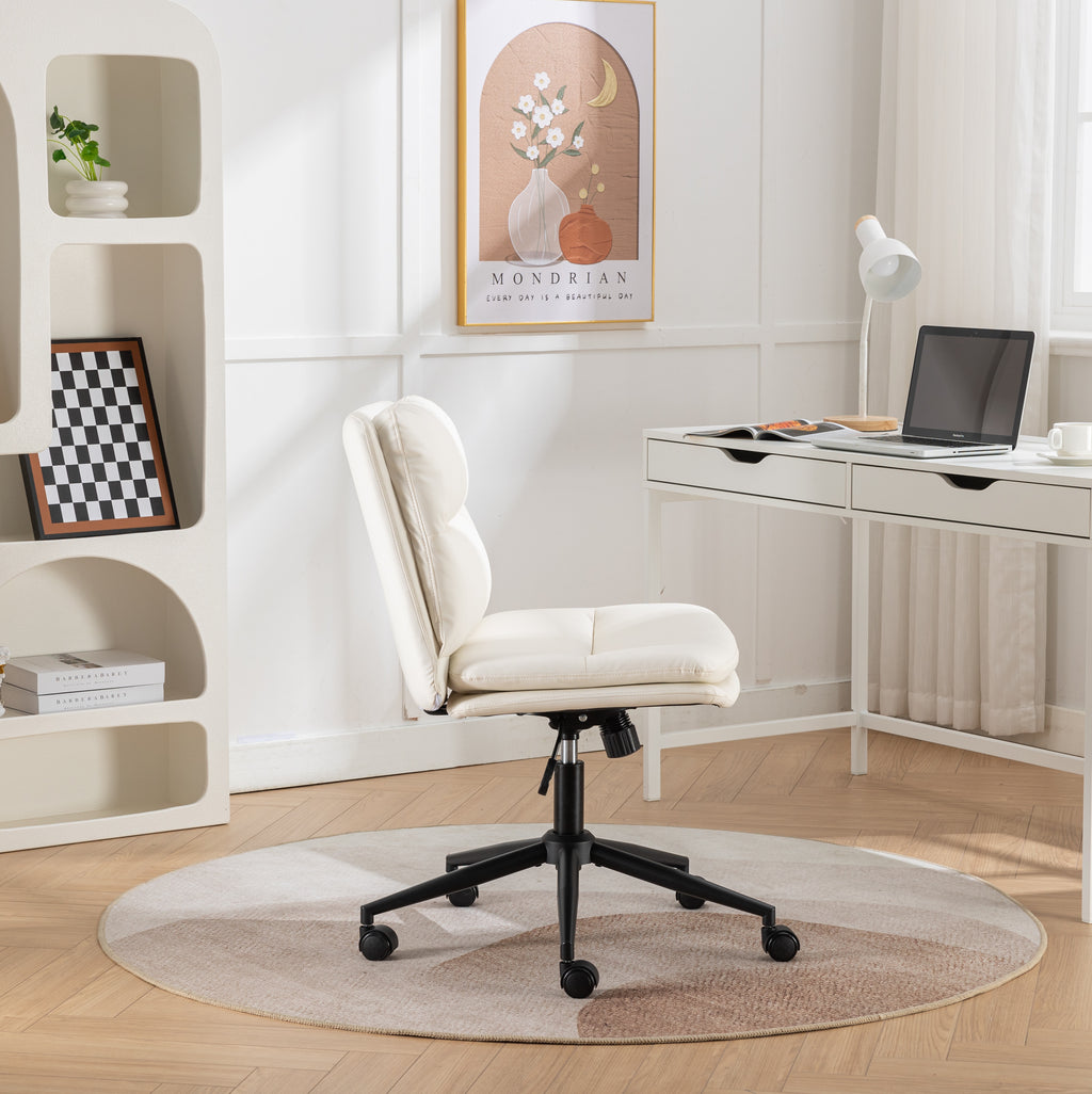 Adjustable Swivel Criss-Cross Chair,-Wide Seat/ Office Chair /Vanity Chair-Office-Study