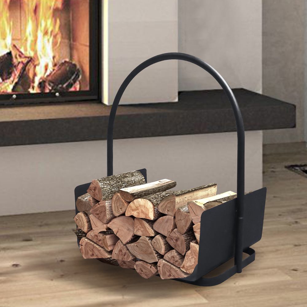 Portable Log Firewood Rack / Fireplace Wood Storage Holder / Indoor&Outdoor Fire Wood Storage Carrier