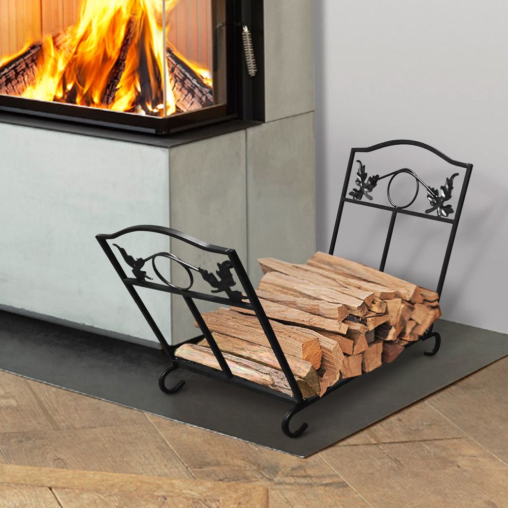 Foldable Firewood Log Rack / Fireplace Wood Storage Carrier / Fireplace & Fire Pit Decorative Holders Accessories