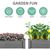 Raised Garden Bed Wooden Planter Box / Gardening Planting Bed for Vegetables Fruits Herb Grow