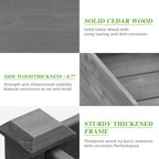 Raised Garden Bed Wooden Planter Box / Gardening Planting Bed for Vegetables Fruits Herb Grow