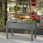 Raised Garden Bed Wooden Planter Box / Gardening Planting Bed for Vegetables Fruits Herb Grow