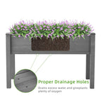 Raised Garden Bed Wooden Planter Box / Gardening Planting Bed for Vegetables Fruits Herb Grow