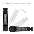 Electric Tower Space Heater with Touch Switch / Standing 1200W Infrared Patio Heater / Indoor Outdoor Portable Heater