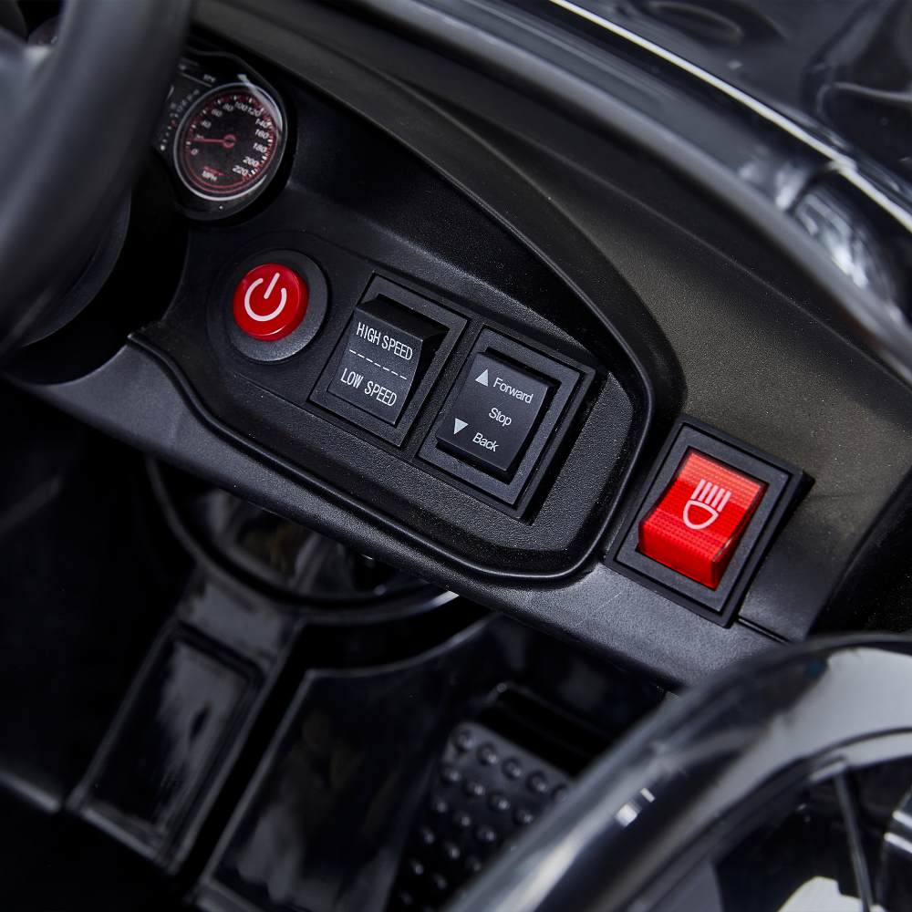 12v Kids Ride On Car w/Parents Remote Control / Electric Car for Kids with 3 Speeds, Power Display, Bluetooth, LED light