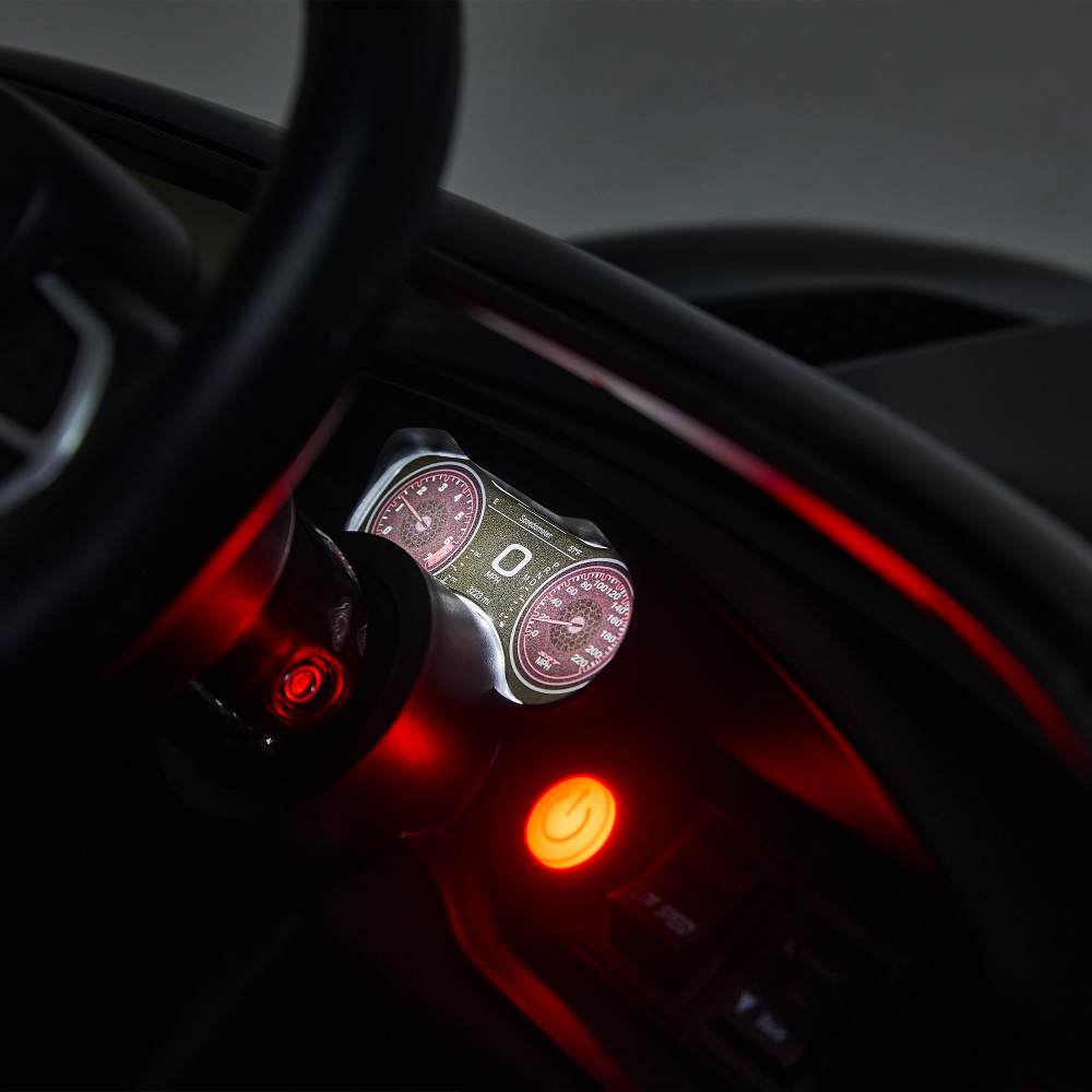 12v Kids Ride On Car w/Parents Remote Control / Electric Car for Kids with 3 Speeds, Power Display, Bluetooth, LED light