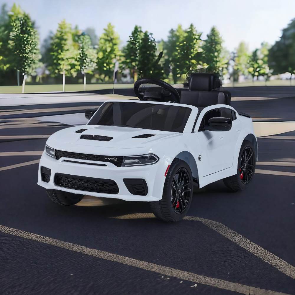 12v Kids Ride On Car w/Parents Remote Control / Electric Car for Kids with 3 Speeds, Power Display, Bluetooth, LED light