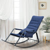Recliner Rocking Chair with Side Pocket Soft Cushions, Rocker Armchair Lounge with Padded Pillow for Living Room, Bedroom