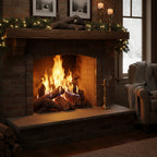 Arttoreal Fireplace Logs Ceramic Woods / Ceramic Logs / Fire pit Logs Set of 9