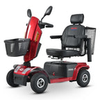 Electric Powered Folding Mobility Scooters with Front/Rear Basket, Cup Holders, LED Display