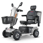 Electric Powered Folding Mobility Scooters with Front/Rear Basket, Cup Holders, LED Display