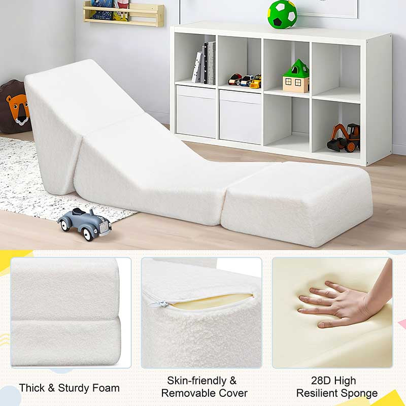 【Clearance Sale】2 in 1 Folding Sofa Chair for Kids, Convertible Sofa to Lounger for Girls and Boys