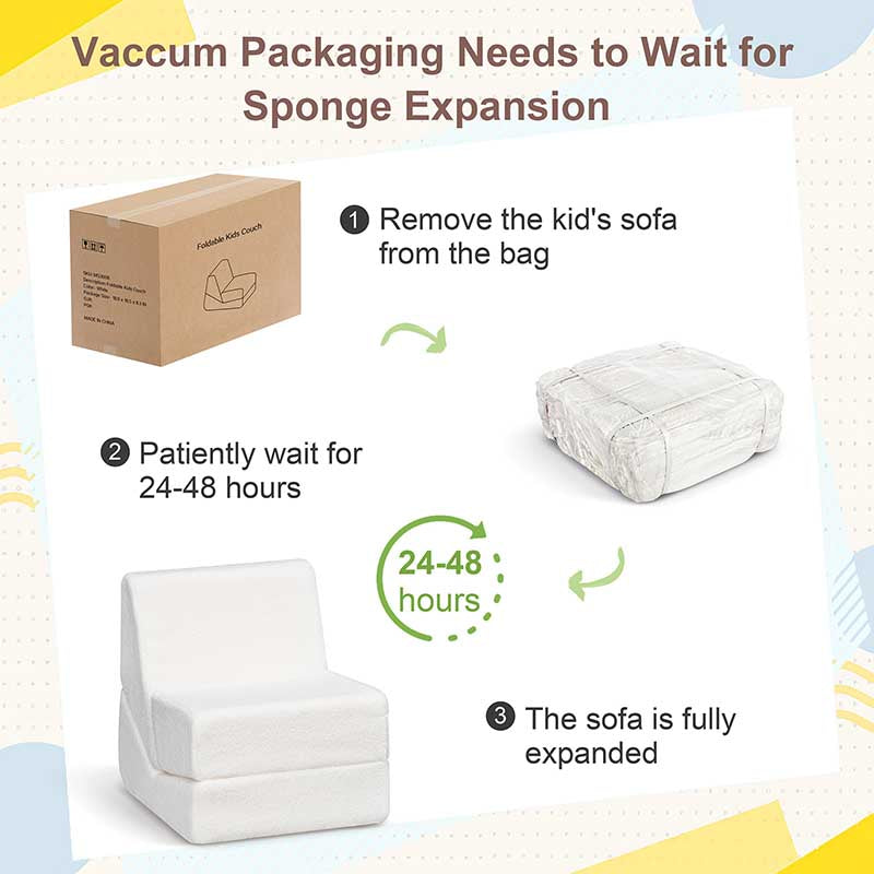 【Clearance Sale】2 in 1 Folding Sofa Chair for Kids, Convertible Sofa to Lounger for Girls and Boys