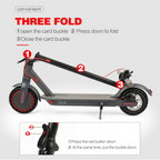 Foldable Electric Scooter for Adult / Max 16Mph and 16 Mile Long Range Off Road Sports Scooter / 36V 350W Motor Dual Disc Brakes Scooter