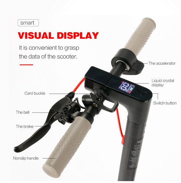 Foldable Electric Scooter for Adult / Max 16Mph and 16 Mile Long Range Off Road Sports Scooter / 36V 350W Motor Dual Disc Brakes Scooter