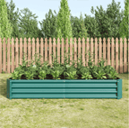 Arttoreal Outdoor Metal Raised Garden Bed/ Large Vegetable Planter Box for Plants, Vegetables, Herbs Flowers and Succulents