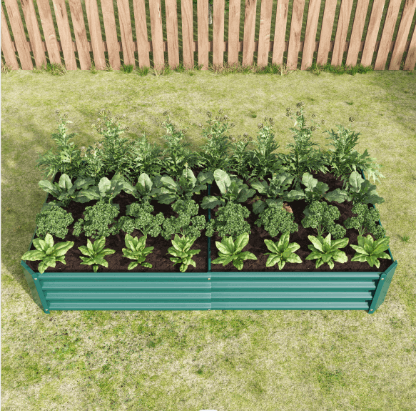 Arttoreal Outdoor Metal Raised Garden Bed/ Large Vegetable Planter Box for Plants, Vegetables, Herbs Flowers and Succulents