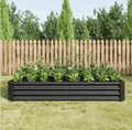 Arttoreal Outdoor Metal Raised Garden Bed/ Large Vegetable Planter Box for Plants, Vegetables, Herbs Flowers and Succulents