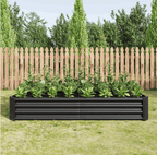 Arttoreal Outdoor Metal Raised Garden Bed/ Large Vegetable Planter Box for Plants, Vegetables, Herbs Flowers and Succulents