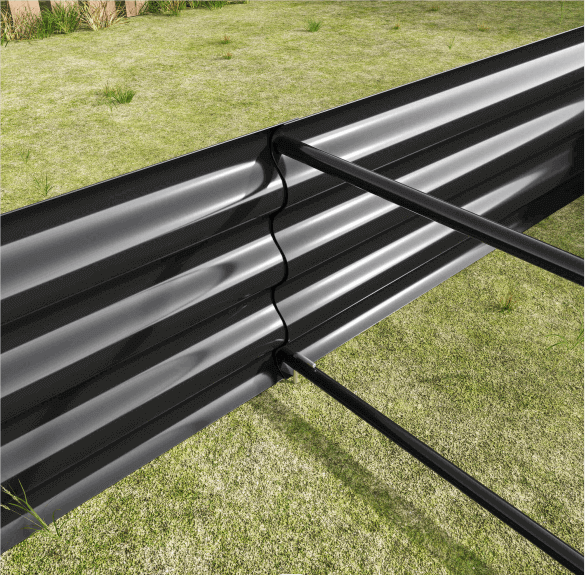 Arttoreal Outdoor Metal Raised Garden Bed/ Large Vegetable Planter Box for Plants, Vegetables, Herbs Flowers and Succulents