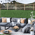 Green Garden Wall Mat With Flowers / Artificial Boxwood Panels/Boxwood Hedge