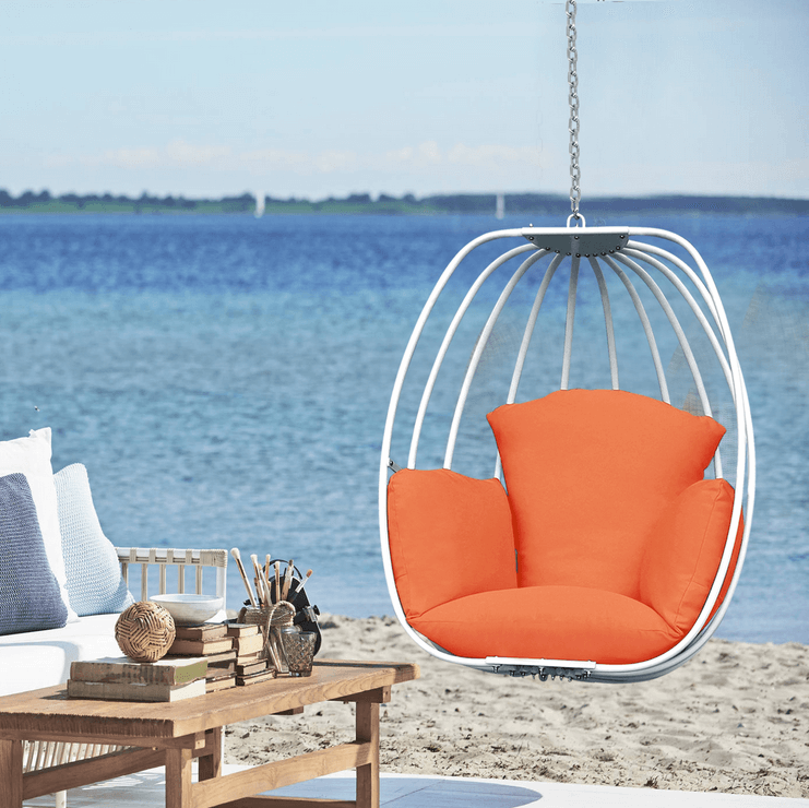 Hanging Egg Chair / Hammock Swing Chair with Hanging Kit / Egg-Shaped Hammock Swing Chair Single Seat
