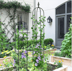 Outdoor Garden Obelisk Trellis for Climbing Plants and Flowers Stands/Plant Support Black Lightweight Plant Tower