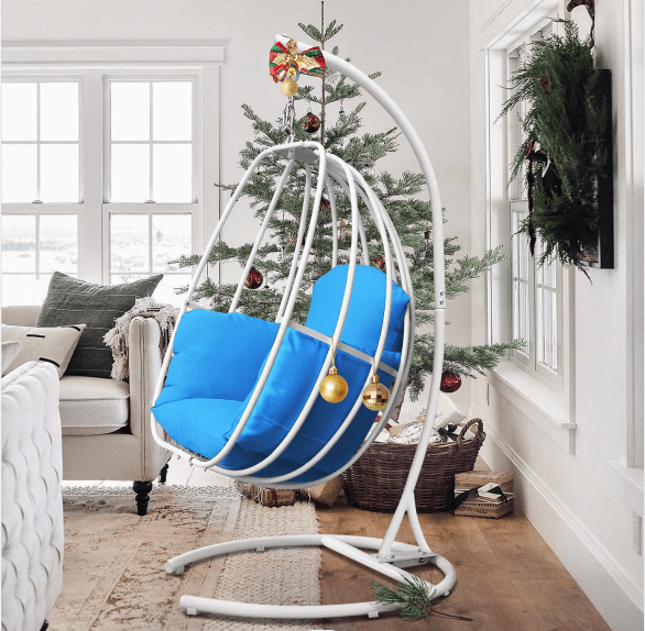 Outdoor Patio Porch Swing Egg Shaped Hanging Swing Chair