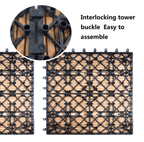 Patio Flooring Tiles / Interlocking Patio Flooring /Indoor Outdoor Decor