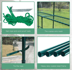 Arttoreal Walk-In Garden Greenhouse/Outdoor 56" x 56" x 76" Green House with 2 Tiers 8 Shelves Roll-Up Door Gardening Rack